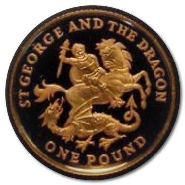 Gibraltar 1 Pound - Elizabeth II St George and the Dragon