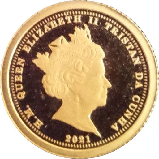 Tristan da Cunha 5 Pounds - Elizabeth II 95th birthday obverse