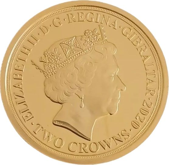 Gibraltar 2 Crowns - Elizabeth II Vera Lynn - White Cliffs of Dover obverse