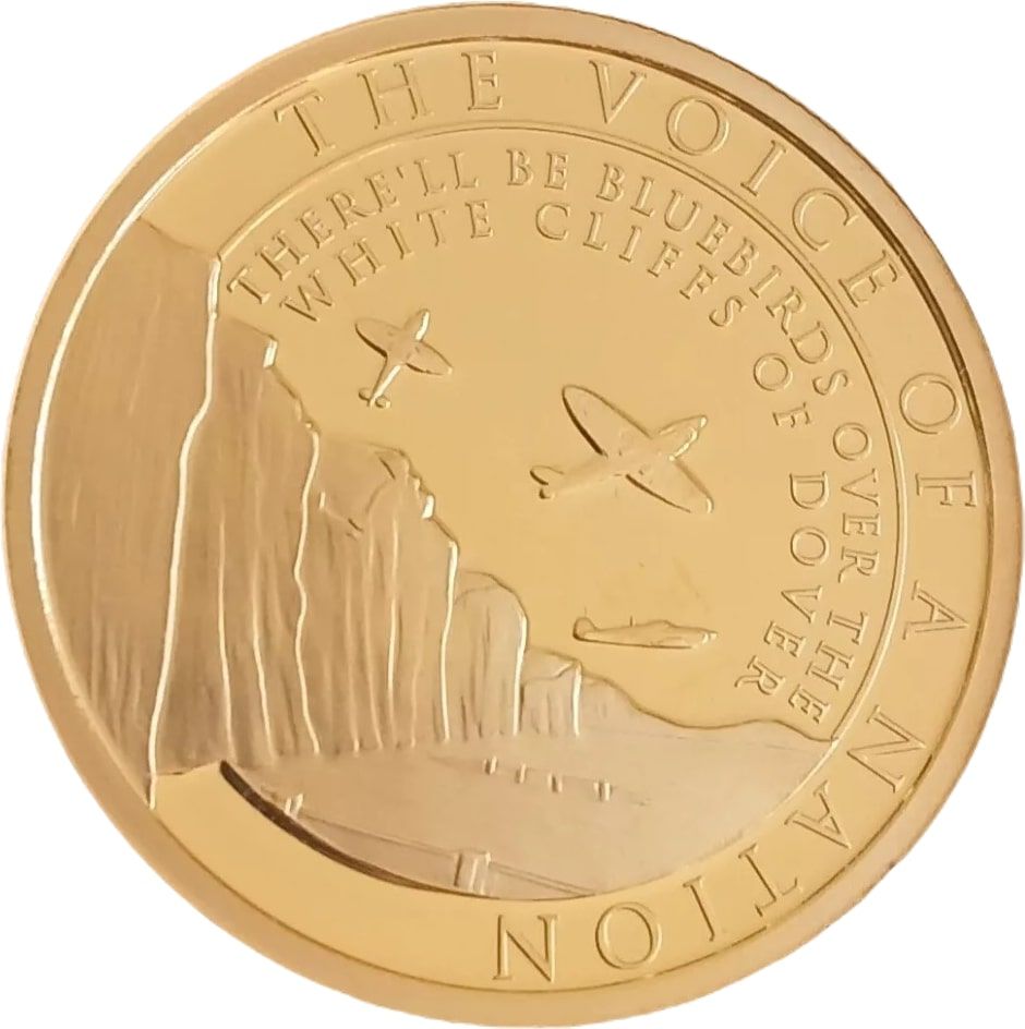 Gibraltar 2 Crowns - Elizabeth II Vera Lynn - White Cliffs of Dover