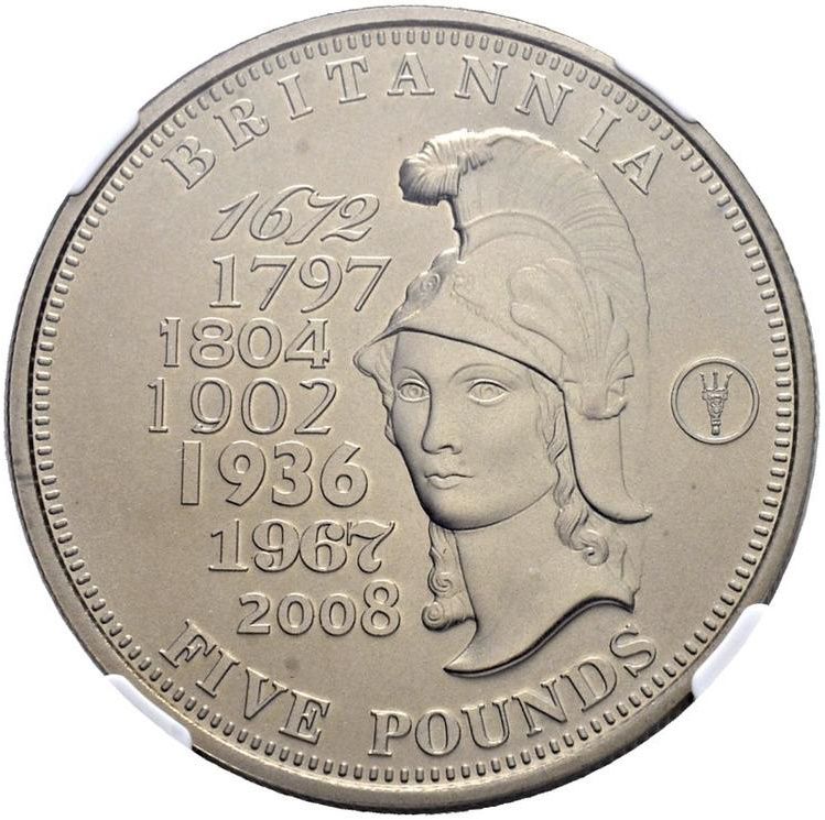 Tristan da Cunha 5 Pounds - Elizabeth II Britannia