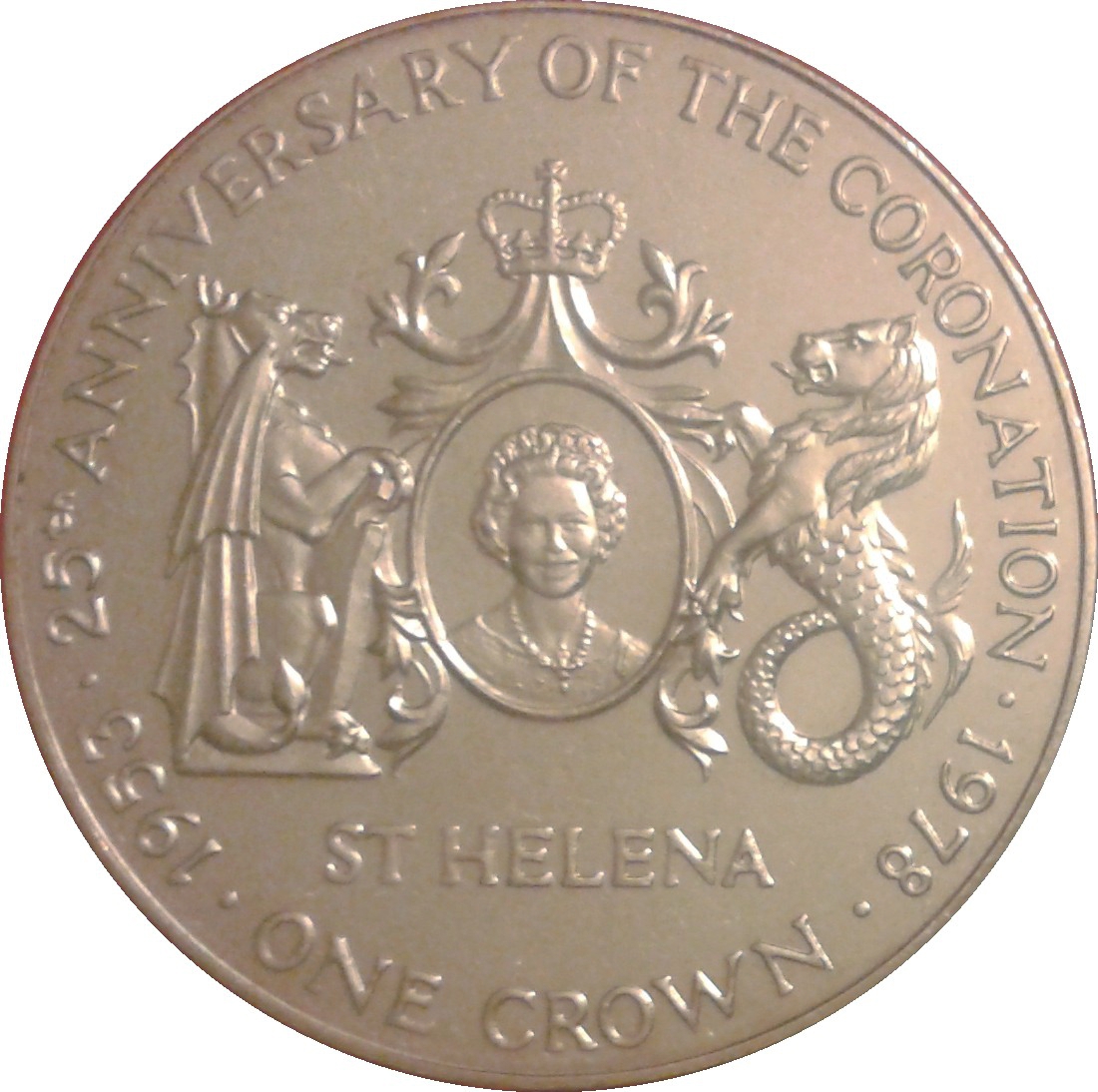 Saint Helena 1 Crown - Elizabeth II Coronation Jubilee