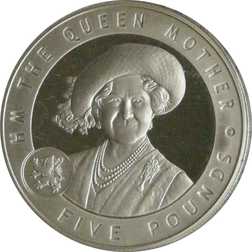 Jersey 5 Pounds - Elizabeth II Queen Elizabeth, The Queen Mother reverse