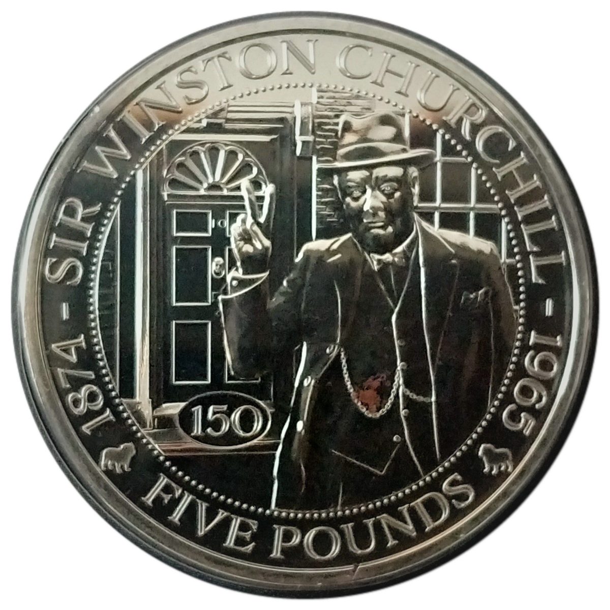 Guernsey 5 Pounds - Charles III Winston Churchill