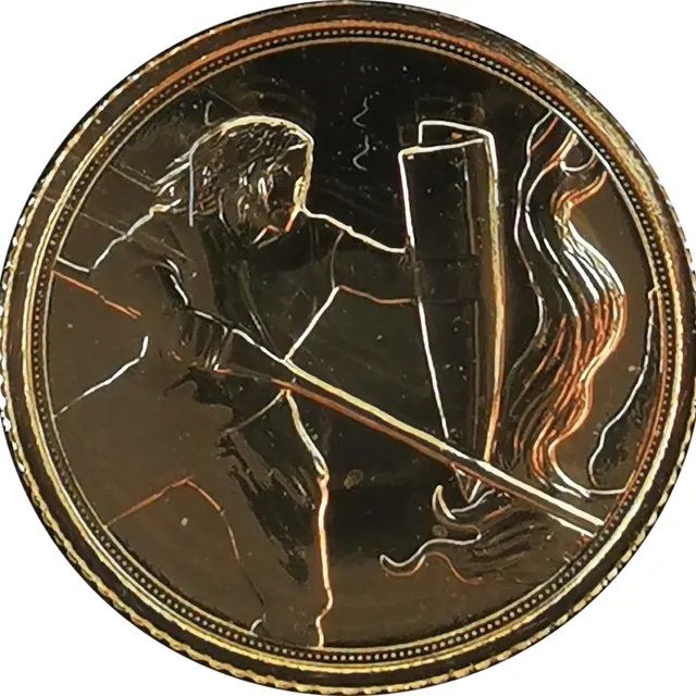 Gibraltar ¼ Sovereign - Elizabeth II Saint George and the Dragon