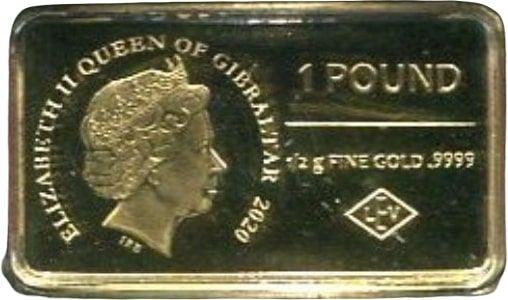 Gibraltar 1 Pound - Elizabeth II UEFA Euro 2020 - Spain obverse