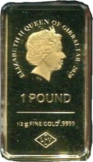 Gibraltar 1 Pound - Elizabeth II UEFA Euro 2020 - Mascot obverse