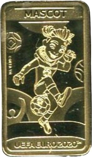 Gibraltar 1 Pound - Elizabeth II UEFA Euro 2020 - Mascot reverse