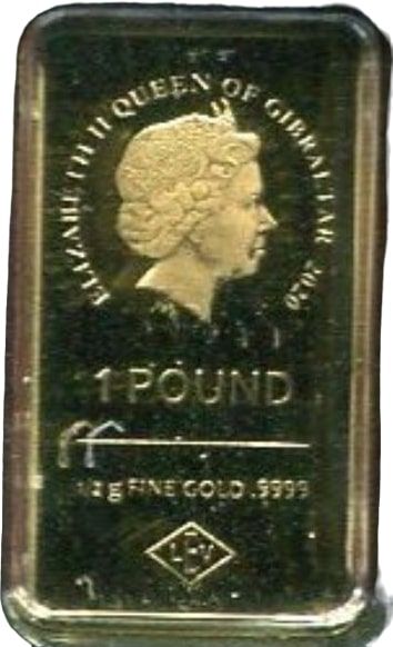 Gibraltar 1 Pound - Elizabeth II UEFA Euro 2020 - Emblem obverse