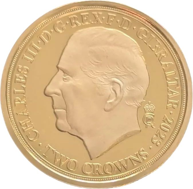 Gibraltar 2 Crowns - Charles III Coronation obverse