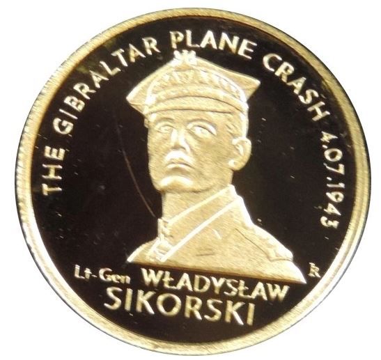 Gibraltar ⅒ Crown General Sikorski