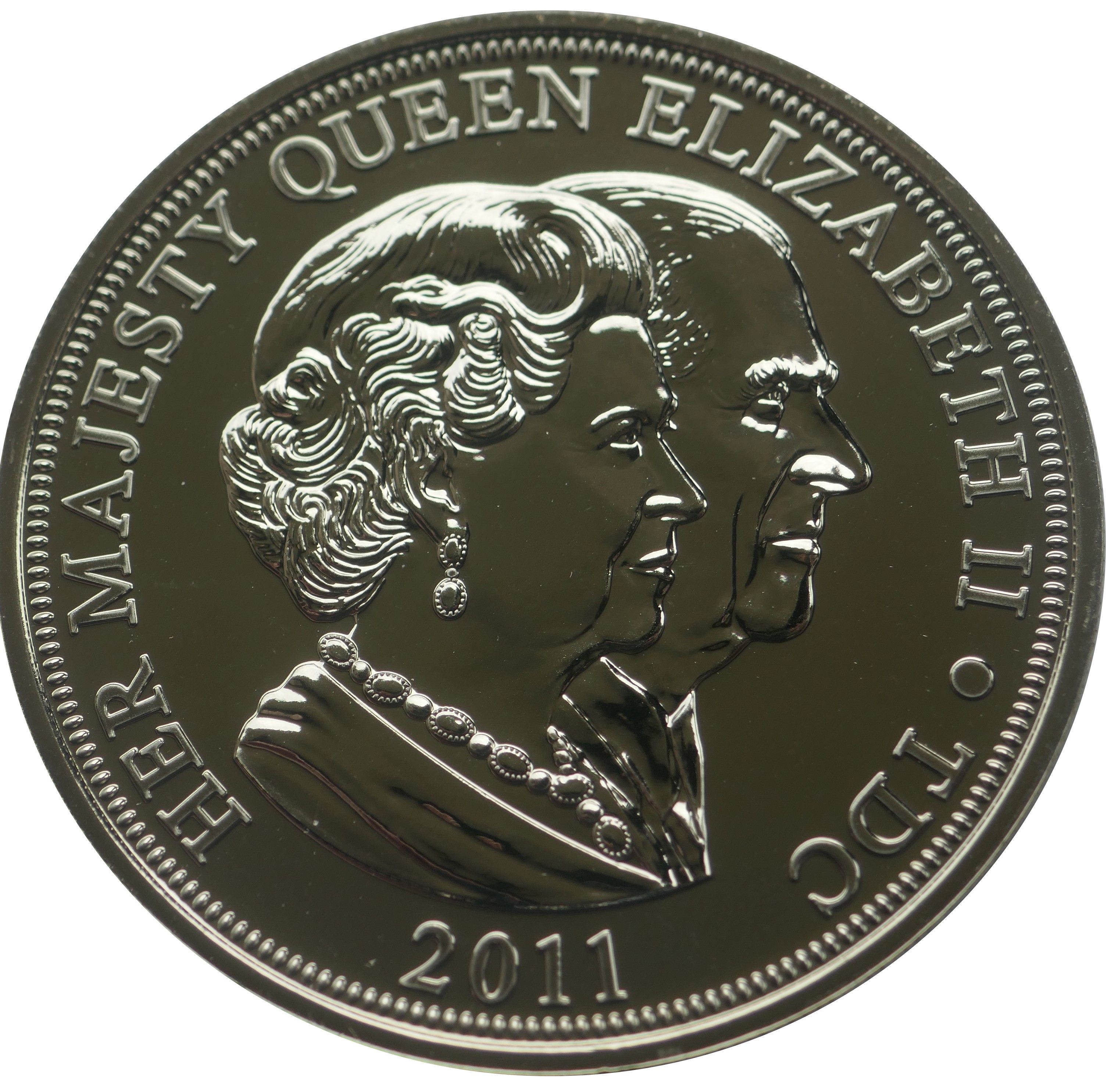Tristan da Cunha 5 Pounds - Elizabeth II Lifetime of Service obverse