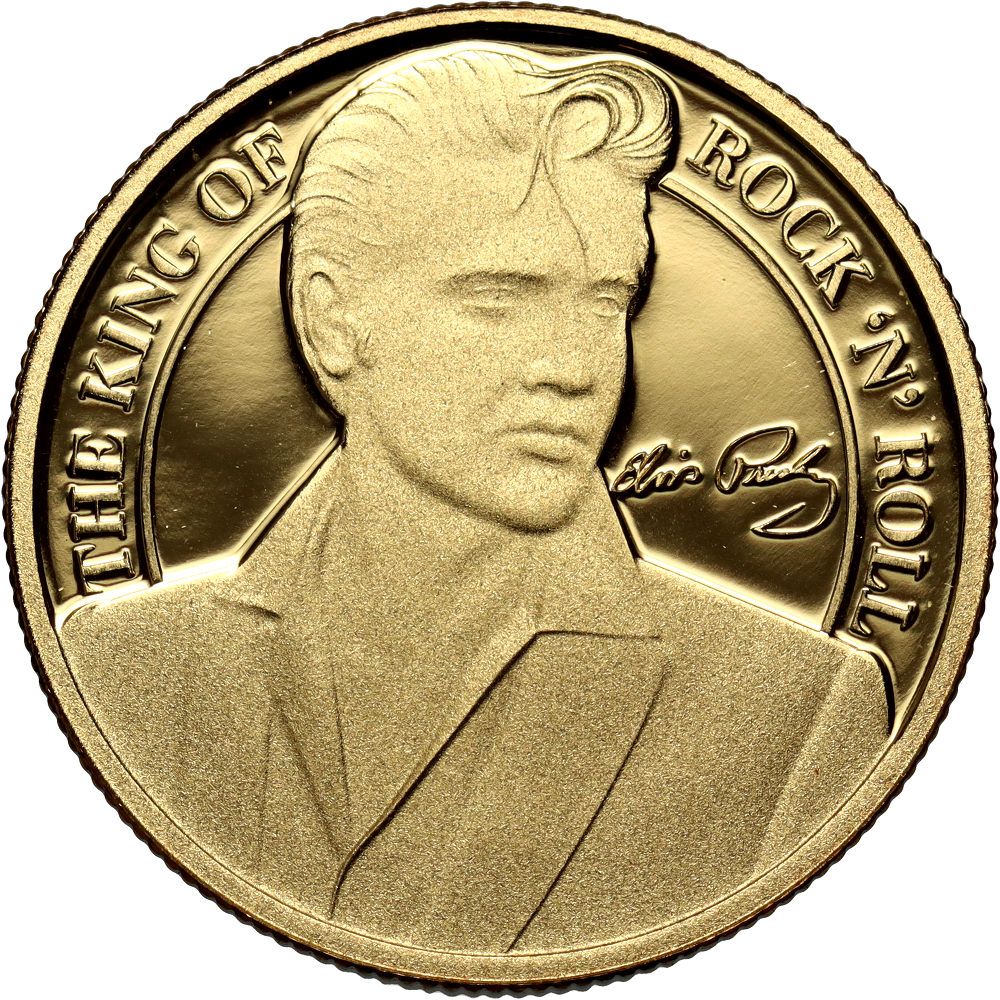 Gibraltar ⅒ Crown - Elizabeth II Elvis Presley reverse