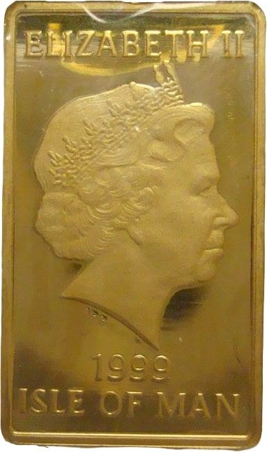 Isle of Man ½ Sovereign - Elizabeth II Gold Ingots obverse