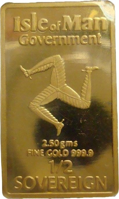Isle of Man ½ Sovereign - Elizabeth II Gold Ingots