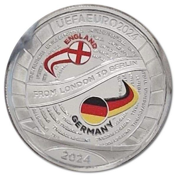 Gibraltar 5 Pounds UEFA Euro 2024 - Final reverse