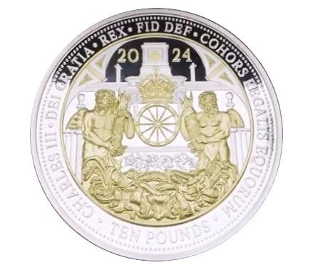 Guernsey 10 Pounds - Charles III The Royal Mews