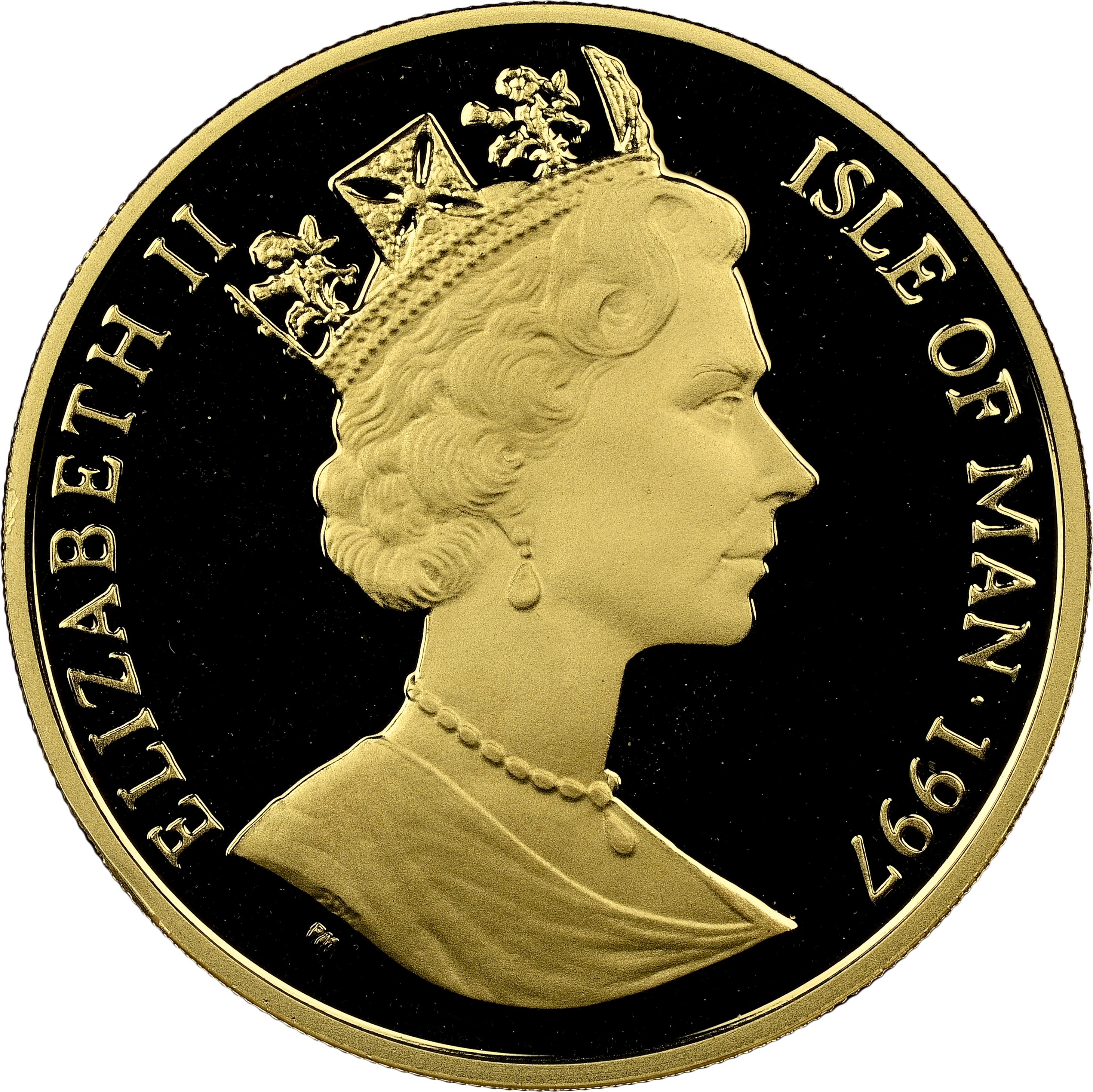 Isle of Man ½ Crown - Elizabeth II First breeding programme obverse