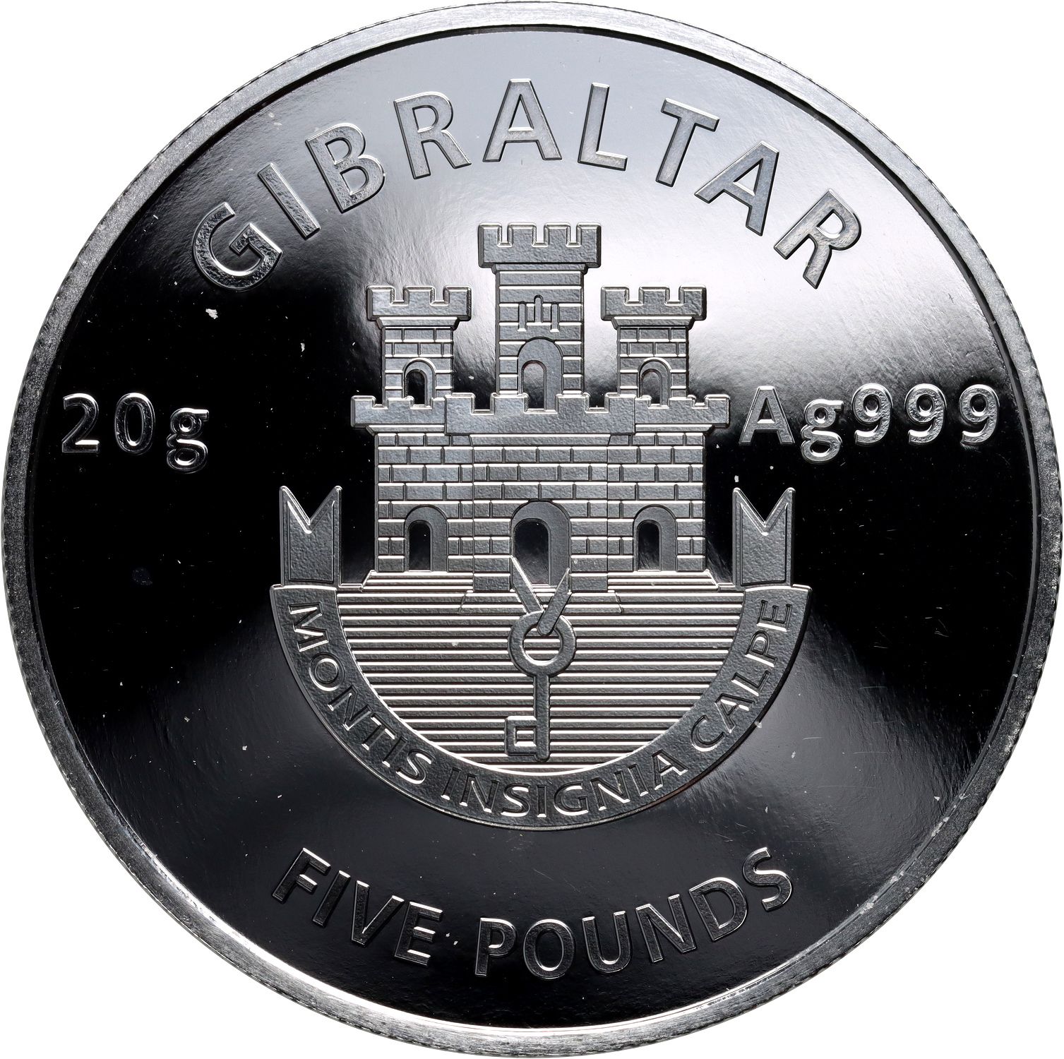 Gibraltar 5 Pounds UEFA Euro 2024 - Kick-Off obverse