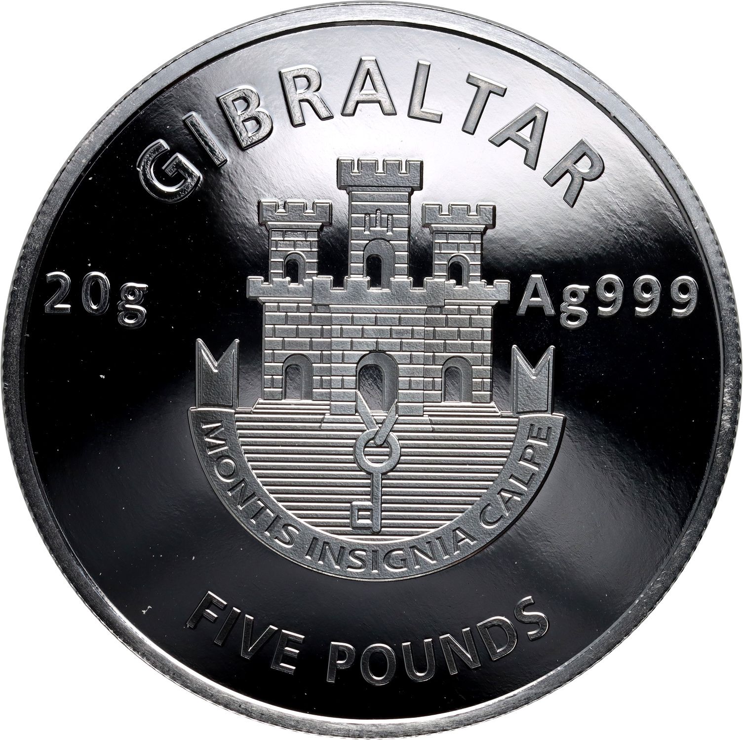 Gibraltar 5 Pounds UEFA Euro 2024 - Celebrate obverse