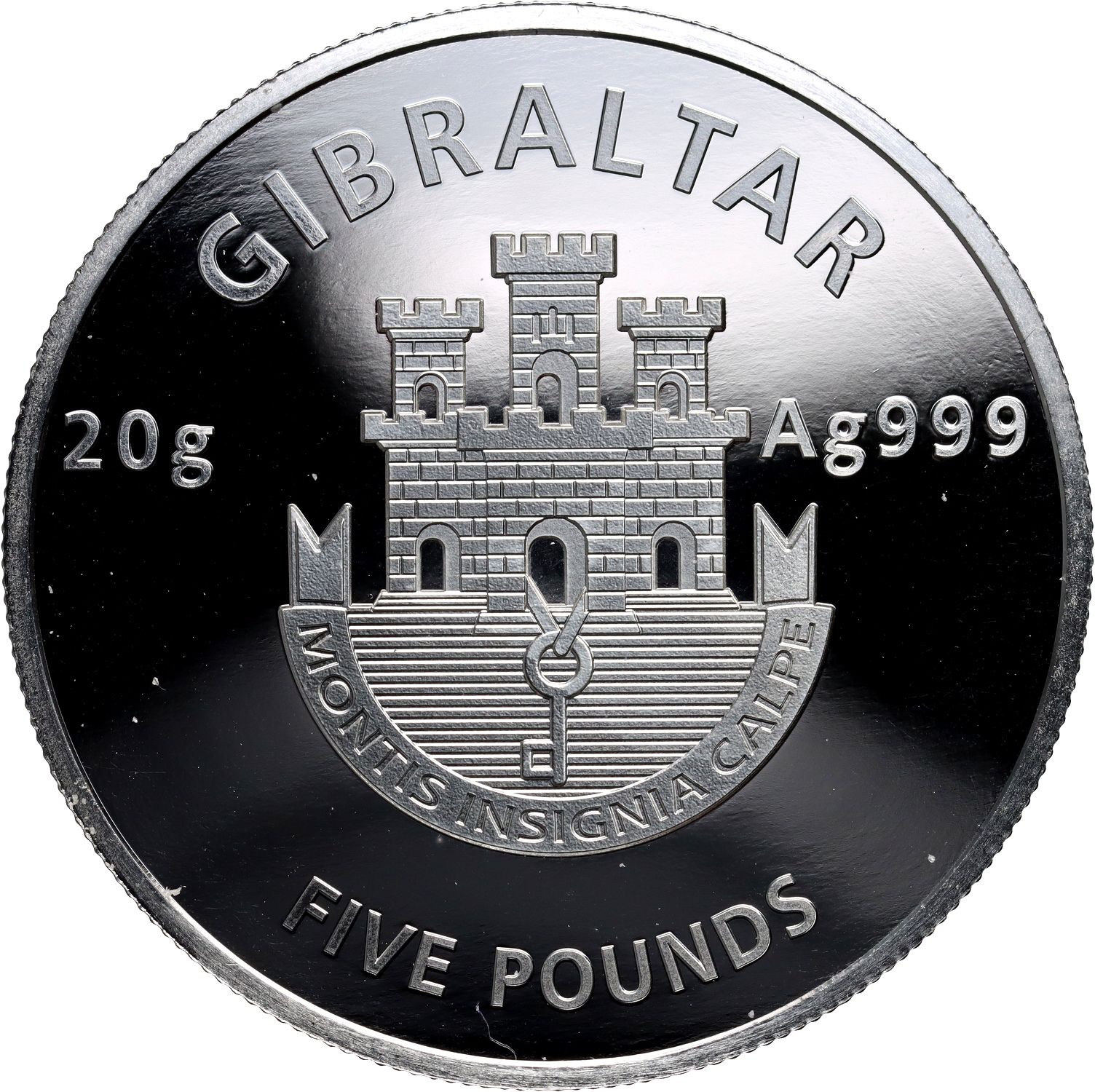 Gibraltar 5 Pounds UEFA Euro 2024 - Excitement obverse