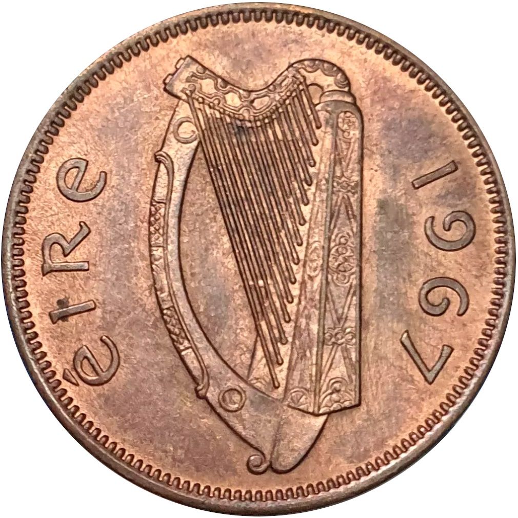 Ireland ½ Phingin obverse