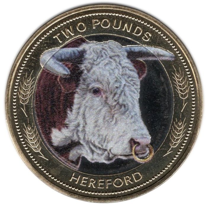 Jersey 2 Pounds - Charles III Heritage Breeds - Hereford