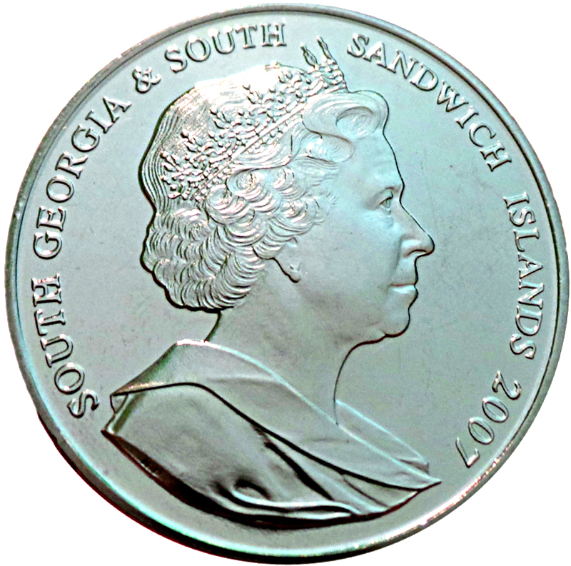South Georgia and the South Sandwich Islands 2 Pounds - Elizabeth II International Polar Year obverse