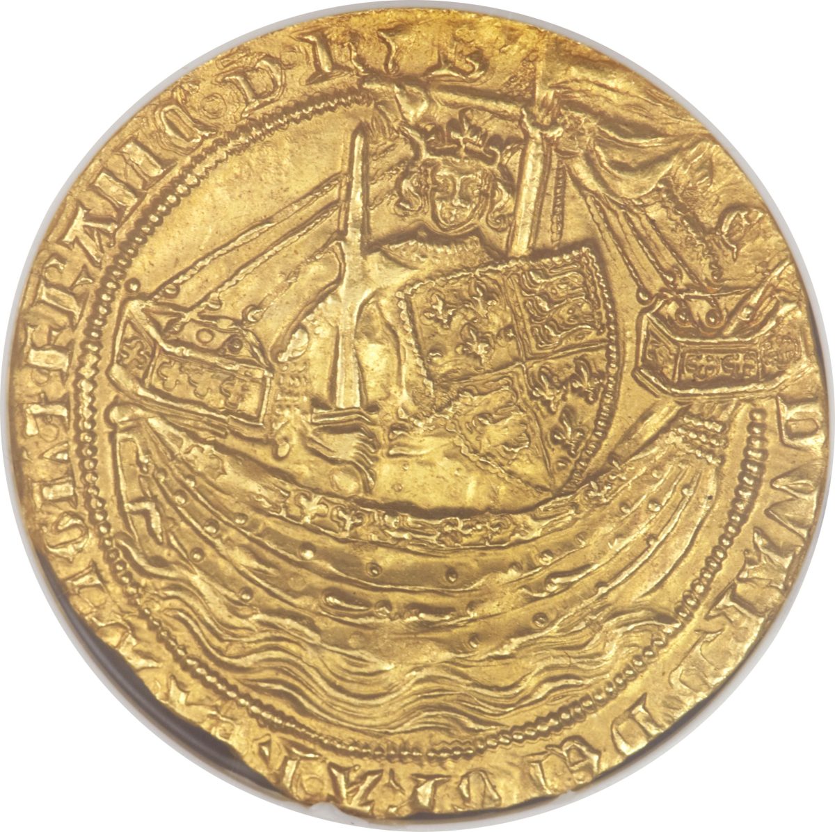 1 Noble - Edward III Pre-Treaty period; series G obverse