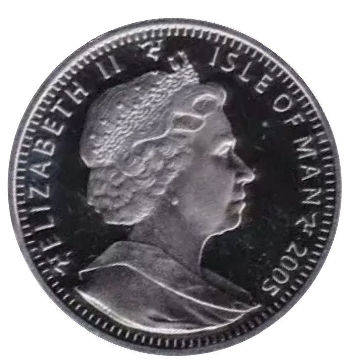 Isle of Man 1 Crown - Elizabeth II The Ugly Duckling; Silver Proof coloured obverse