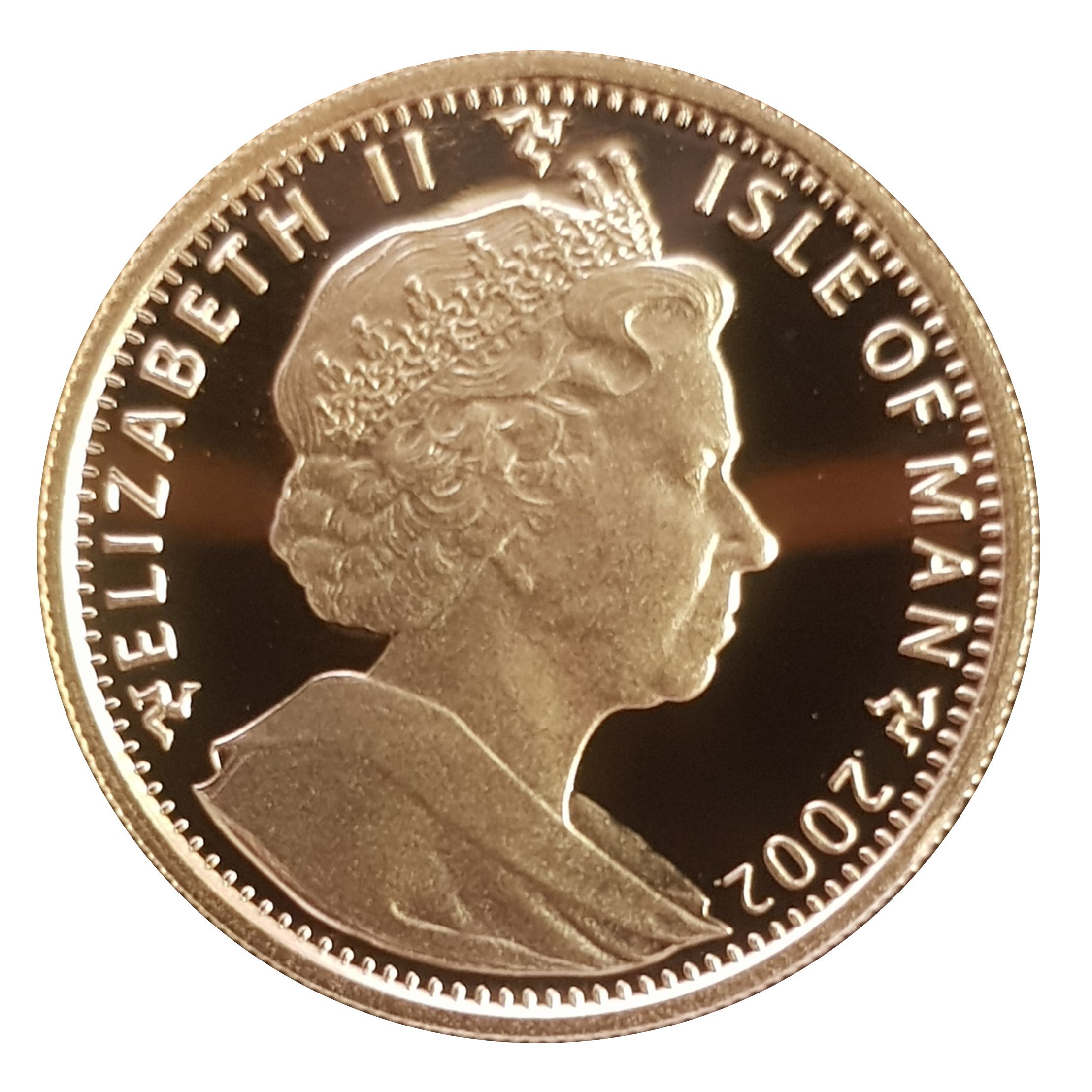 Isle of Man ⅕ Crown - Elizabeth II Winter Olympics Salt Lake City - Skier