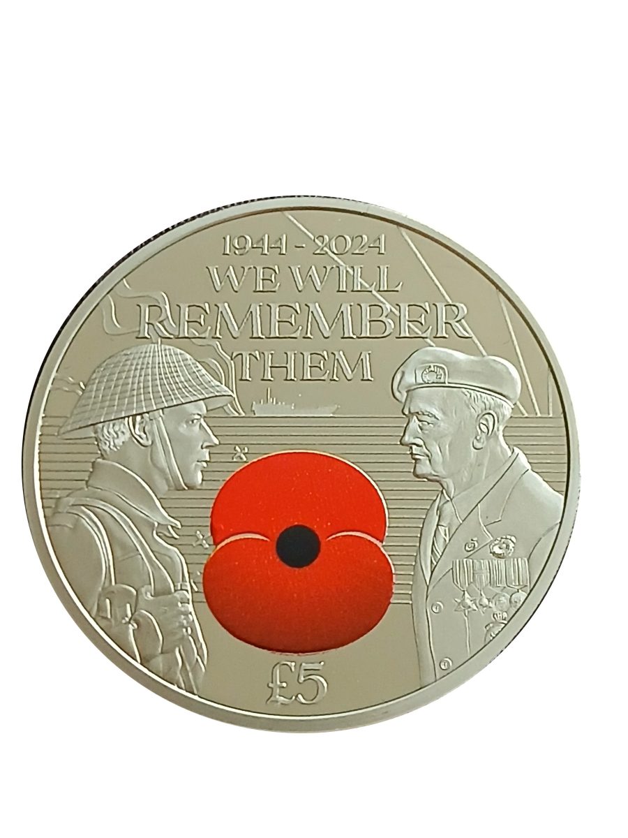 Jersey 5 Pounds - Charles III Royal British Legion - D-Day