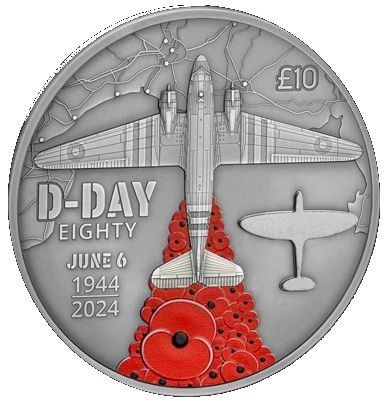 Jersey 10 Pounds - Charles III Royal British Legion - D-Day