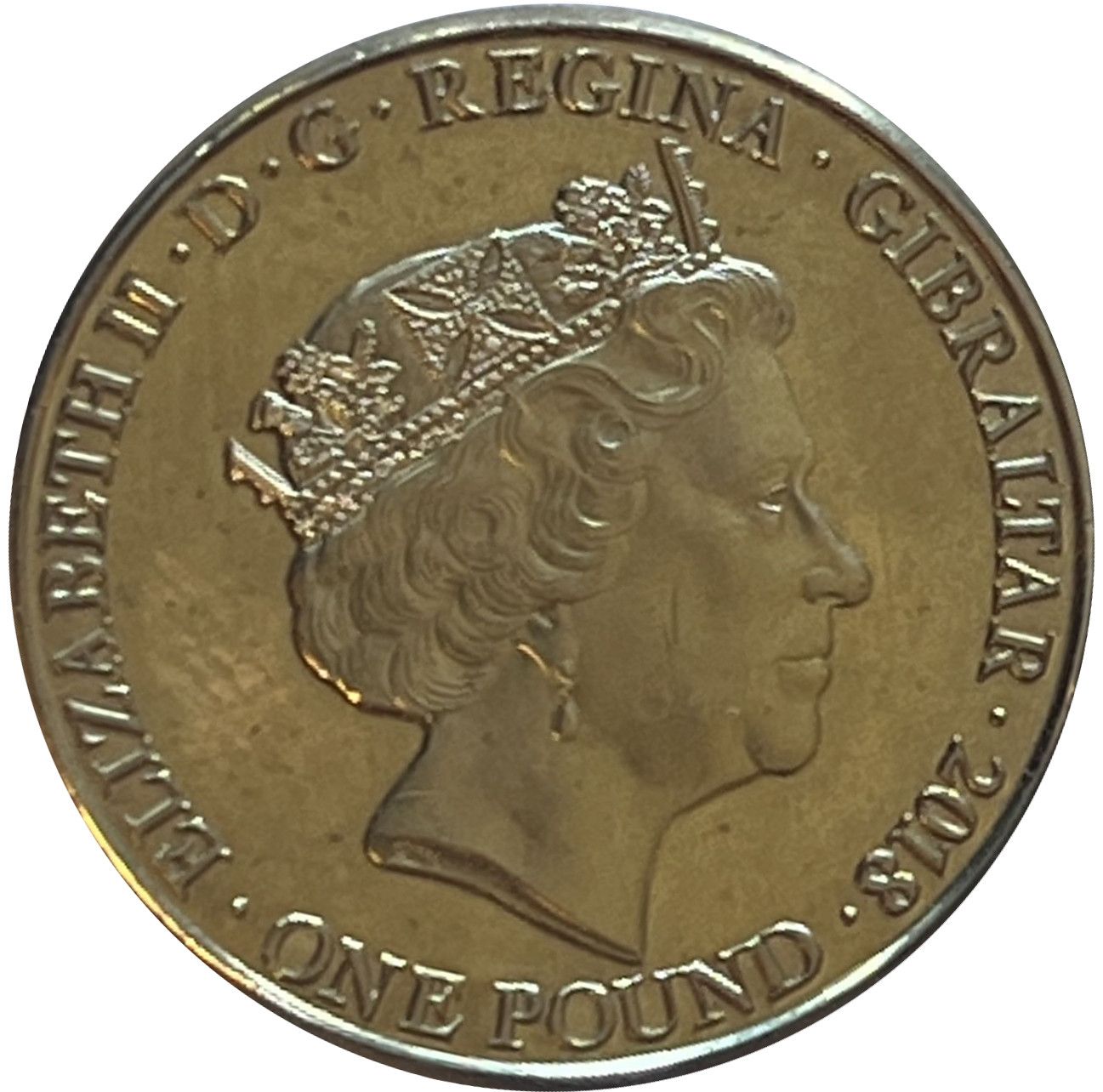 Gibraltar 1 Pound - Elizabeth II Operation Chastise obverse
