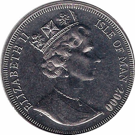 Isle of Man 1 Crown - Elizabeth II Queen Mother - Coronation of King George VI obverse