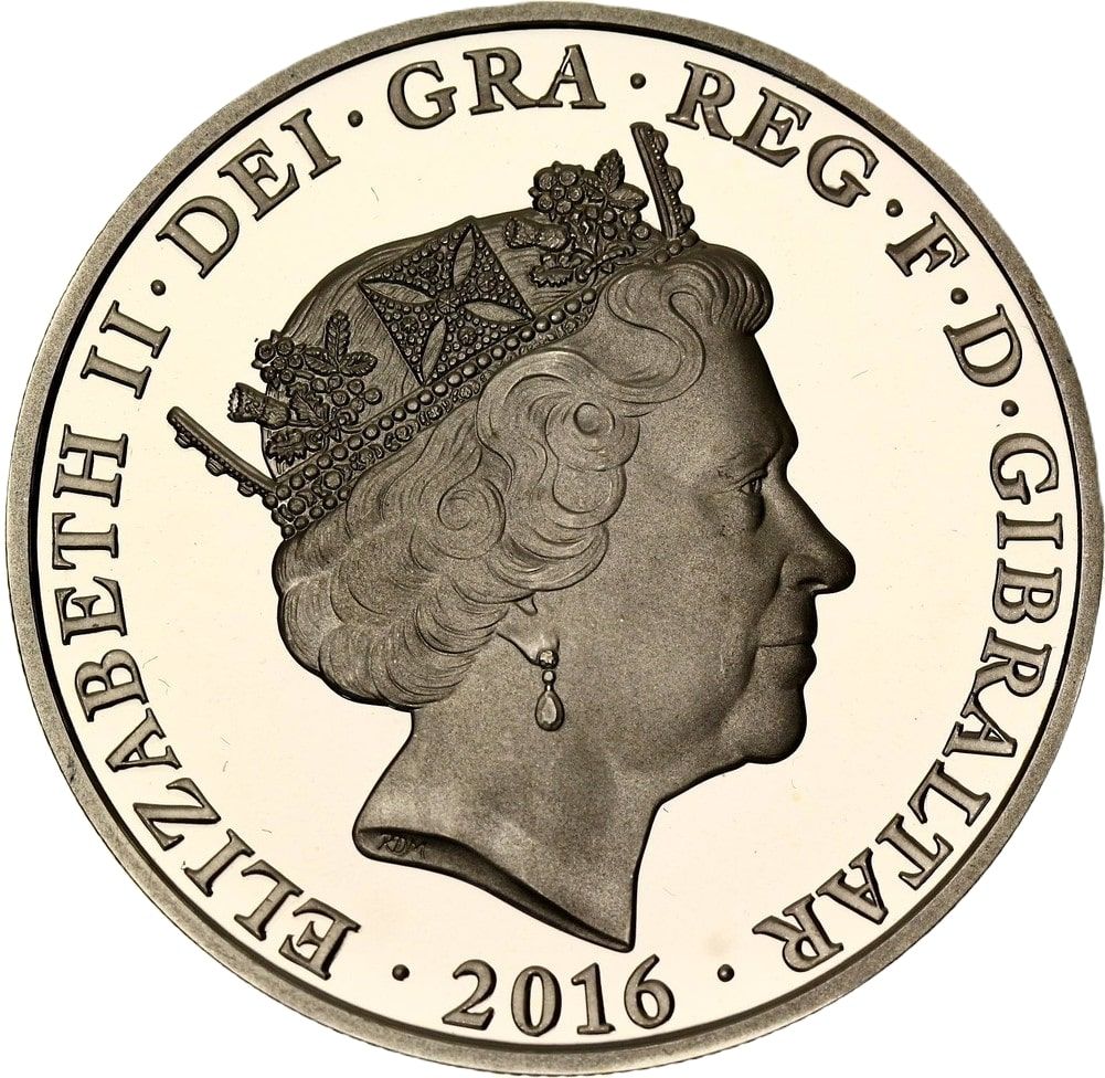 Gibraltar 5 Pounds - Elizabeth II Long to Reign Over Us - Coronation obverse