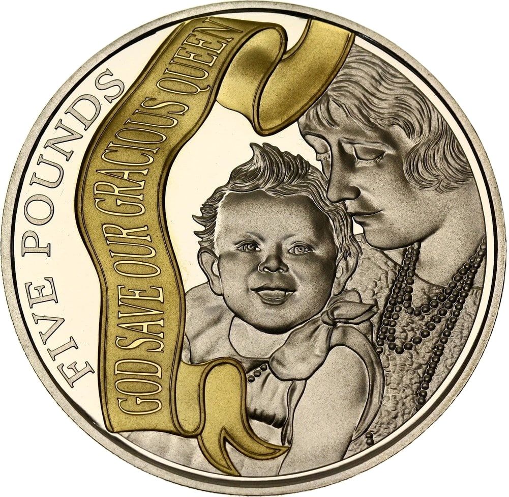 Gibraltar 5 Pounds - Elizabeth II Long to Reign Over Us - Birth of a Princess
