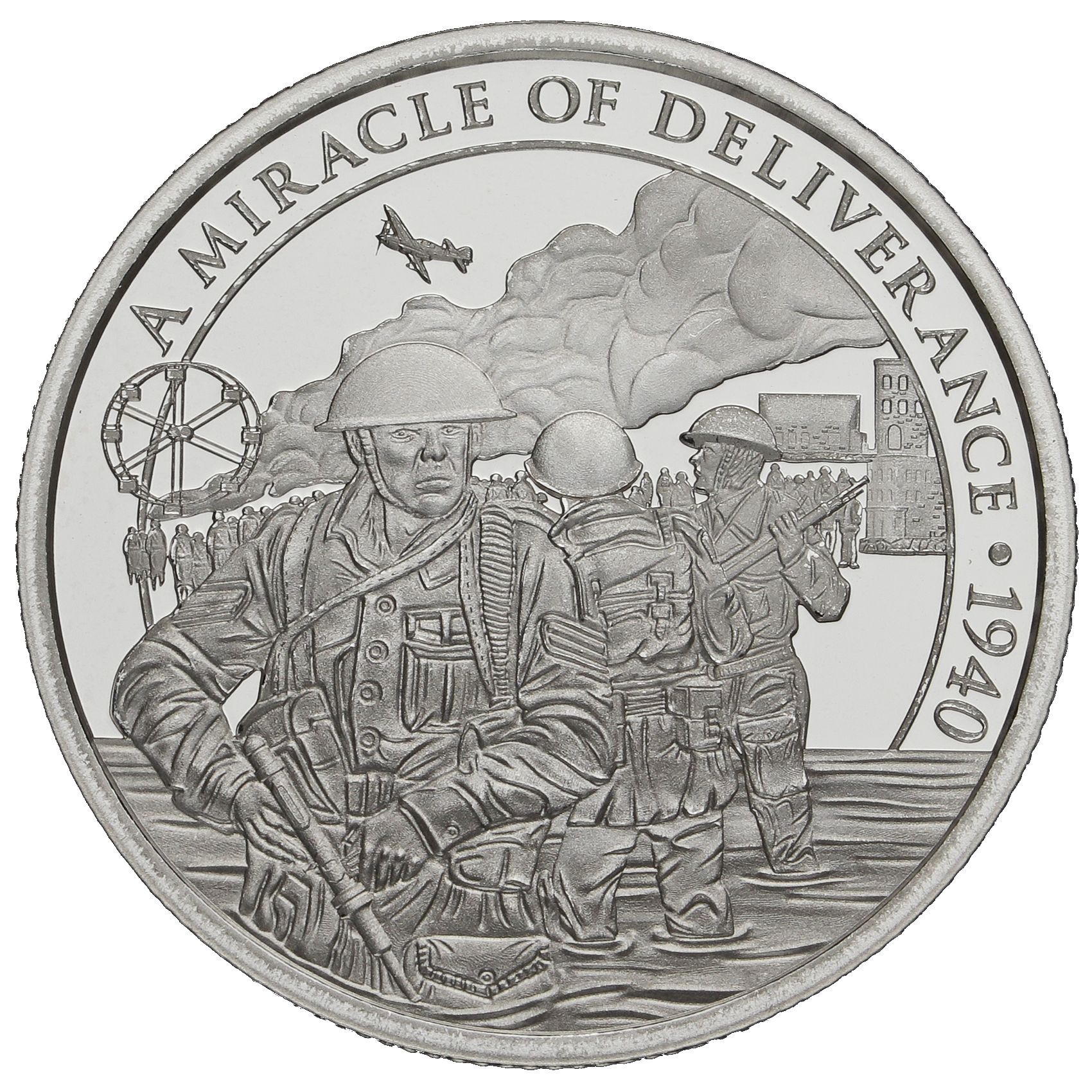 Gibraltar ½ Crown - Elizabeth II Dunkirk 1940 - Soldiers