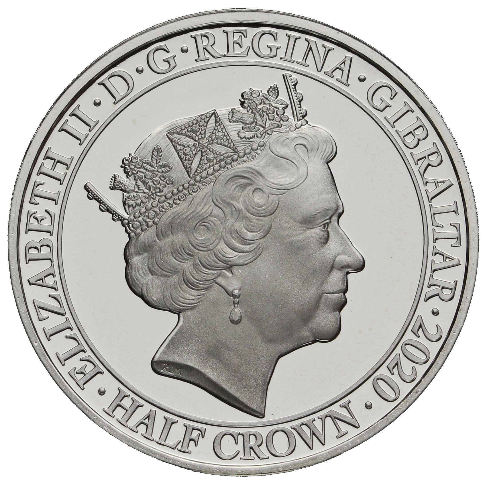 Gibraltar ½ Crown - Elizabeth II Dunkirk 1940 - Vessels obverse