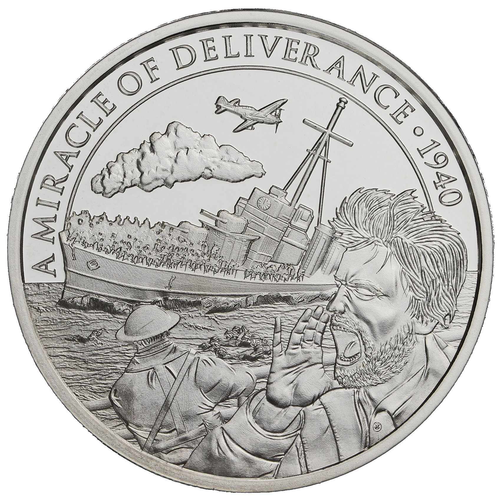 Gibraltar ½ Crown - Elizabeth II Dunkirk 1940 - Vessels