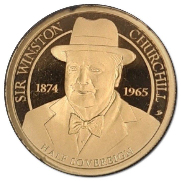 Alderney ½ Sovereign - Charles III Winston Churchill