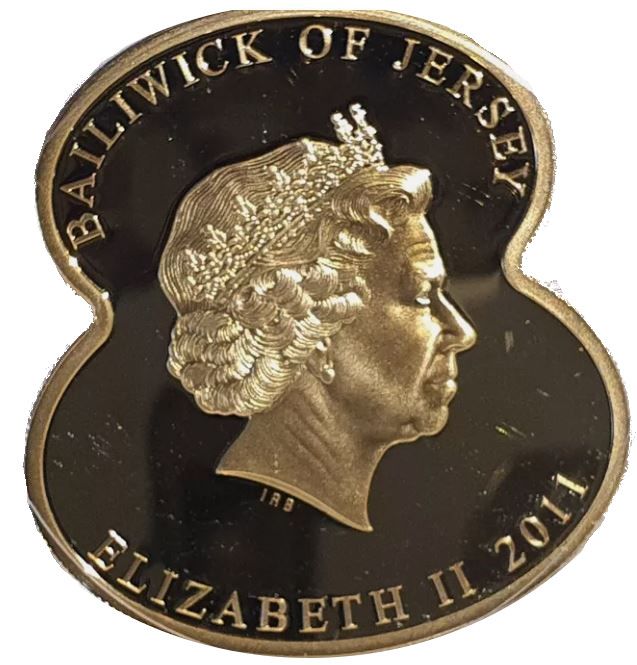 Jersey 5 Pounds - Elizabeth II 90 Years of The Royal British Legion - Hope obverse
