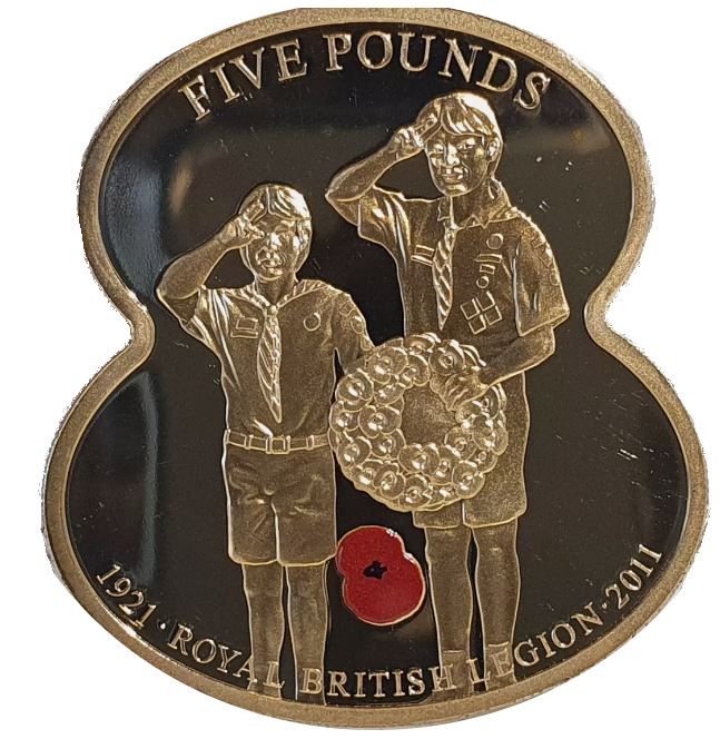 Jersey 5 Pounds - Elizabeth II 90 Years of The Royal British Legion - Hope