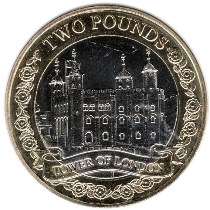 Isle of Man 2 Pounds - Charles III Tower of London