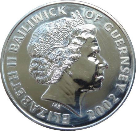 Guernsey 5 Pounds - Elizabeth II Golden Jubilee obverse