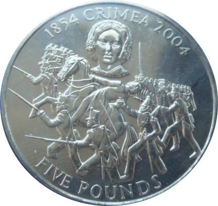 Alderney 5 Pounds - Elizabeth II Crimean War