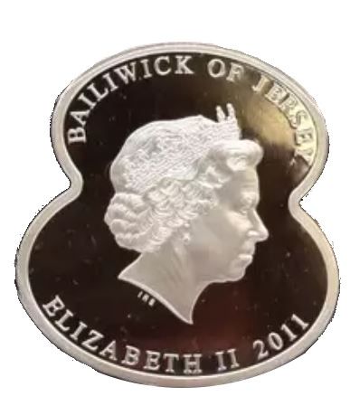 Jersey 10 Pounds - Elizabeth II Poppy - 90th Anniversary; Silver Proof obverse