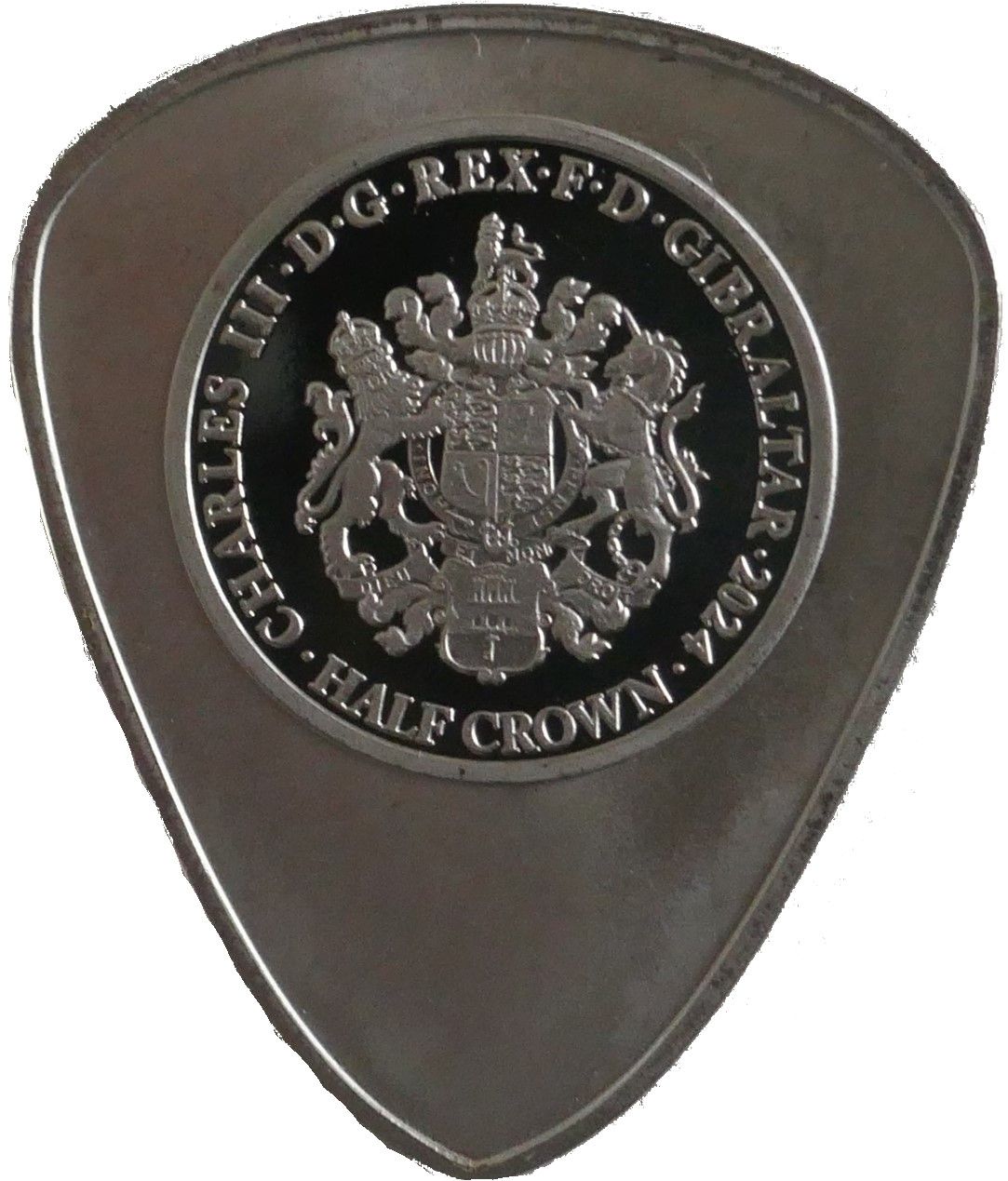 Gibraltar ½ Crown - Charles III Elvis Presley; Plectrum obverse