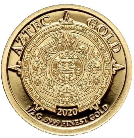 Gibraltar 1 Pound Aztec Gold reverse