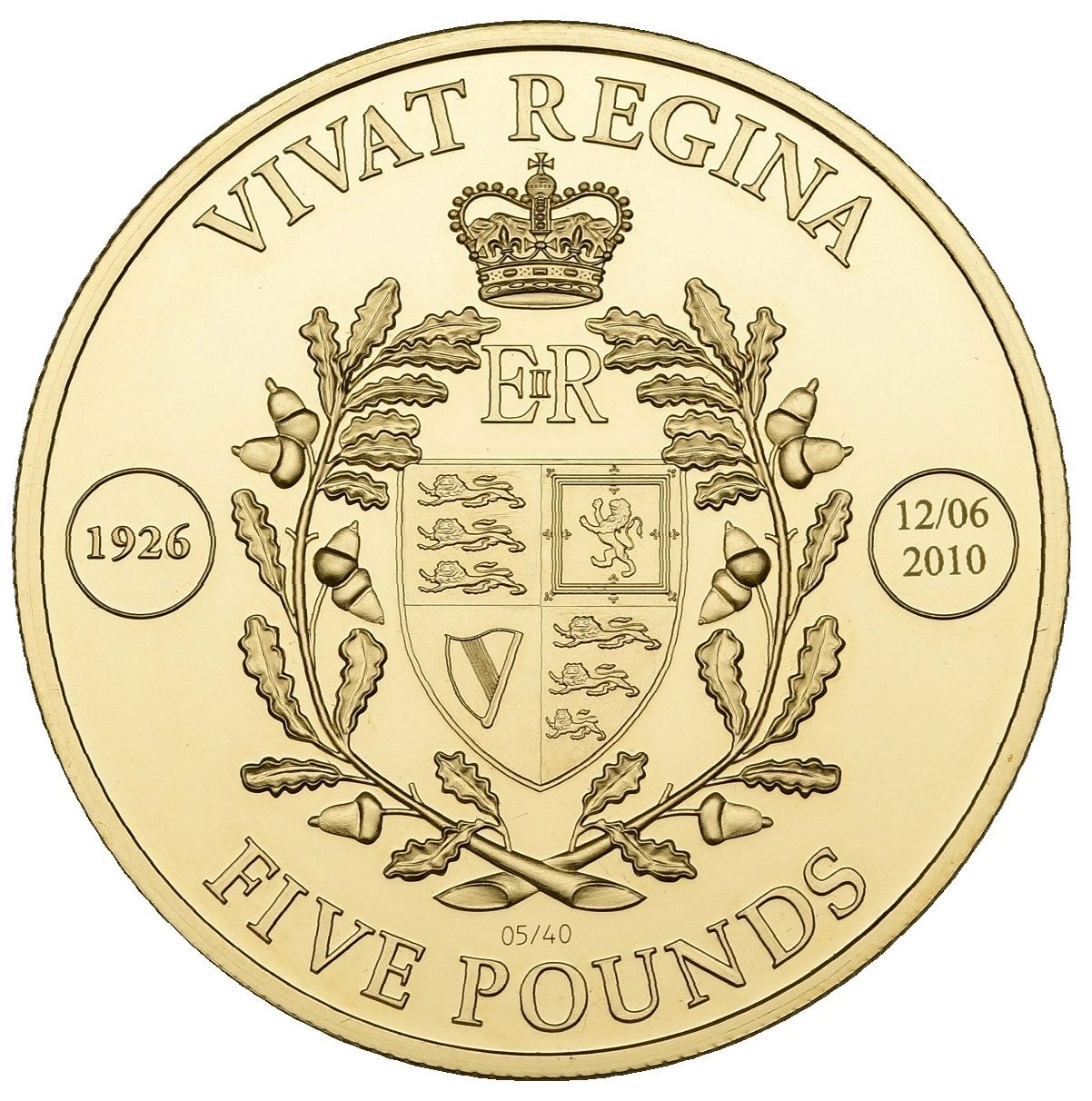 Tristan da Cunha 5 Pounds - Elizabeth II 84th Birthday